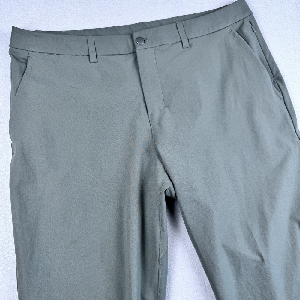Lululemon ABC Classic Fit Trouser Men 38x29 Beige Golf Chino Warpstreme Stretch